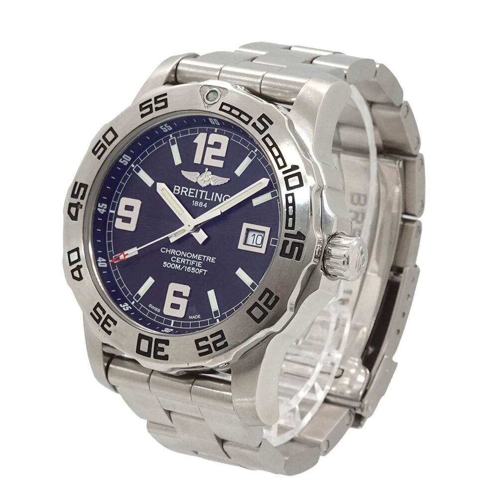 Breitling Colt 44 A74387 Men's Watch, Date, Blue, Quartz Watch